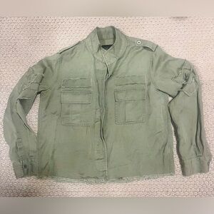 Rails Hendrick Sage Distressed Active Utility Jacket